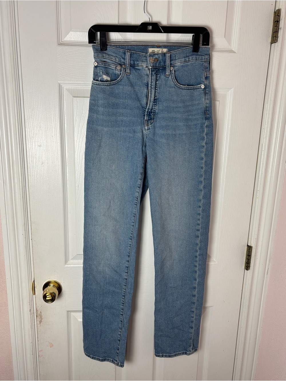 Madewell High Rise Skinny Jeans Medium Wash Distressed Woman's 25T